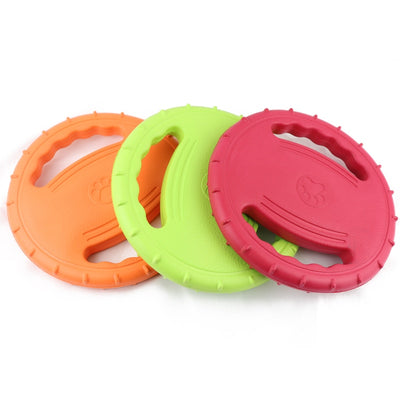 Dog Flying Disc Interactive Rubber Toys