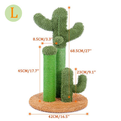 Cute Cactus Cat Tree Toy