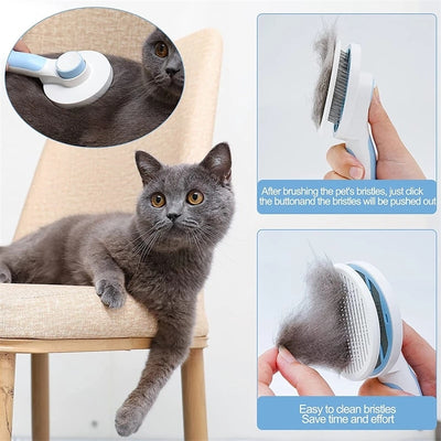 Pet Self-Cleaning Hair Comb